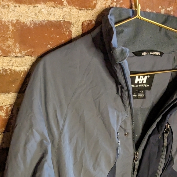 Helly Hansen Small Blue-ish Gray Coat w/ Adjustable Waist - Picture 2 of 7
